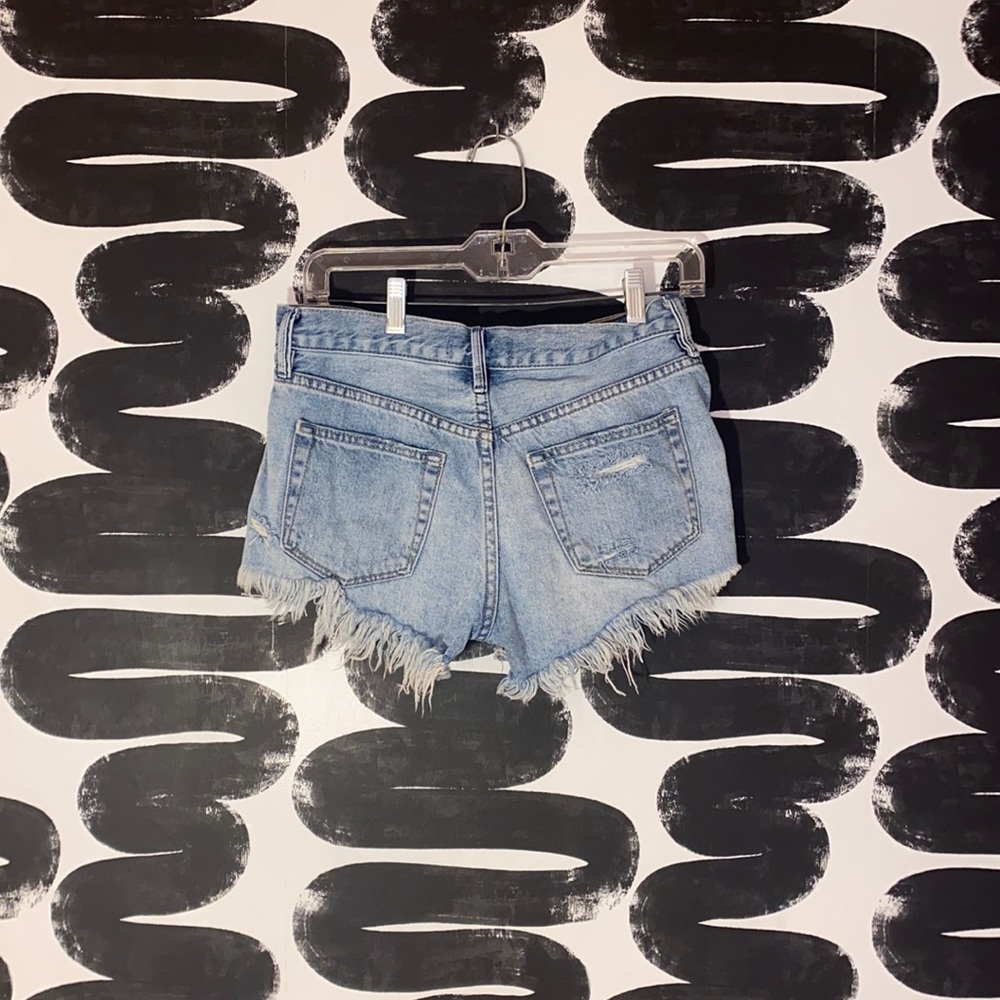 Ripped Jean Shorts